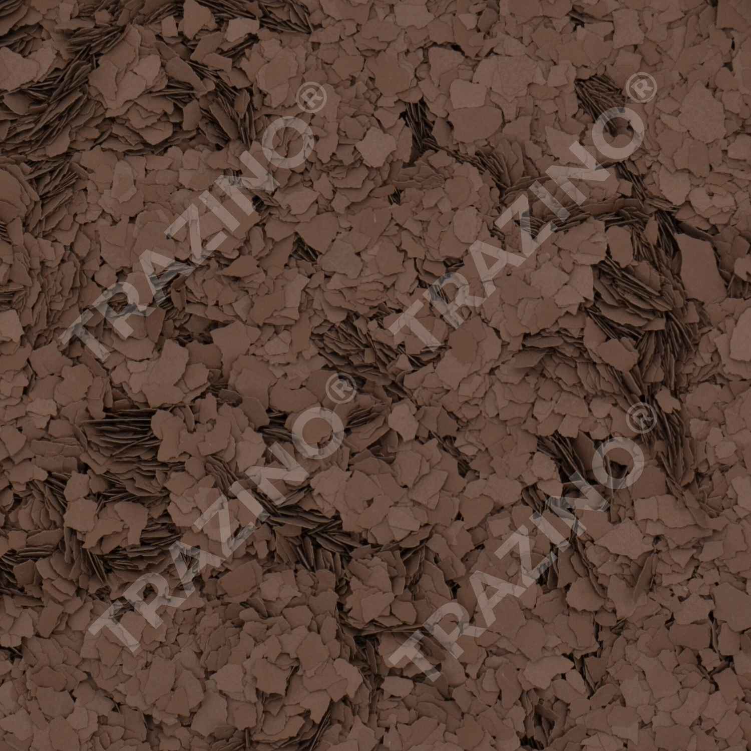 Trazino® Farbchips in Dunkelbraun zum Einstreuen für Beschichtungen Trazino® Farbchips in Dunkelbraun zum Einstreuen für Beschichtungen
